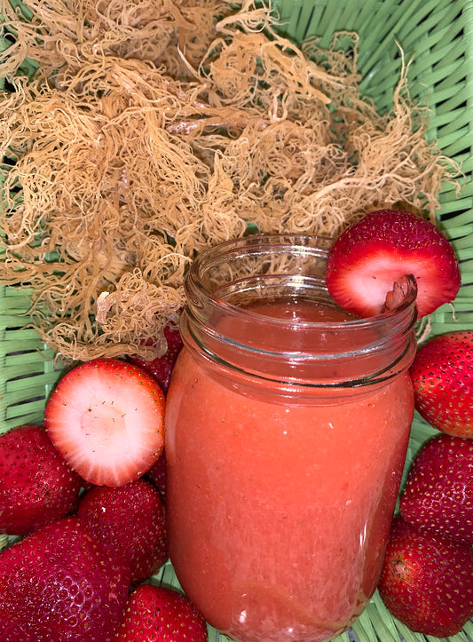 16 oz Strawberry Irish Sea Moss Gel